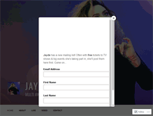 Tablet Screenshot of jaydeadams.com